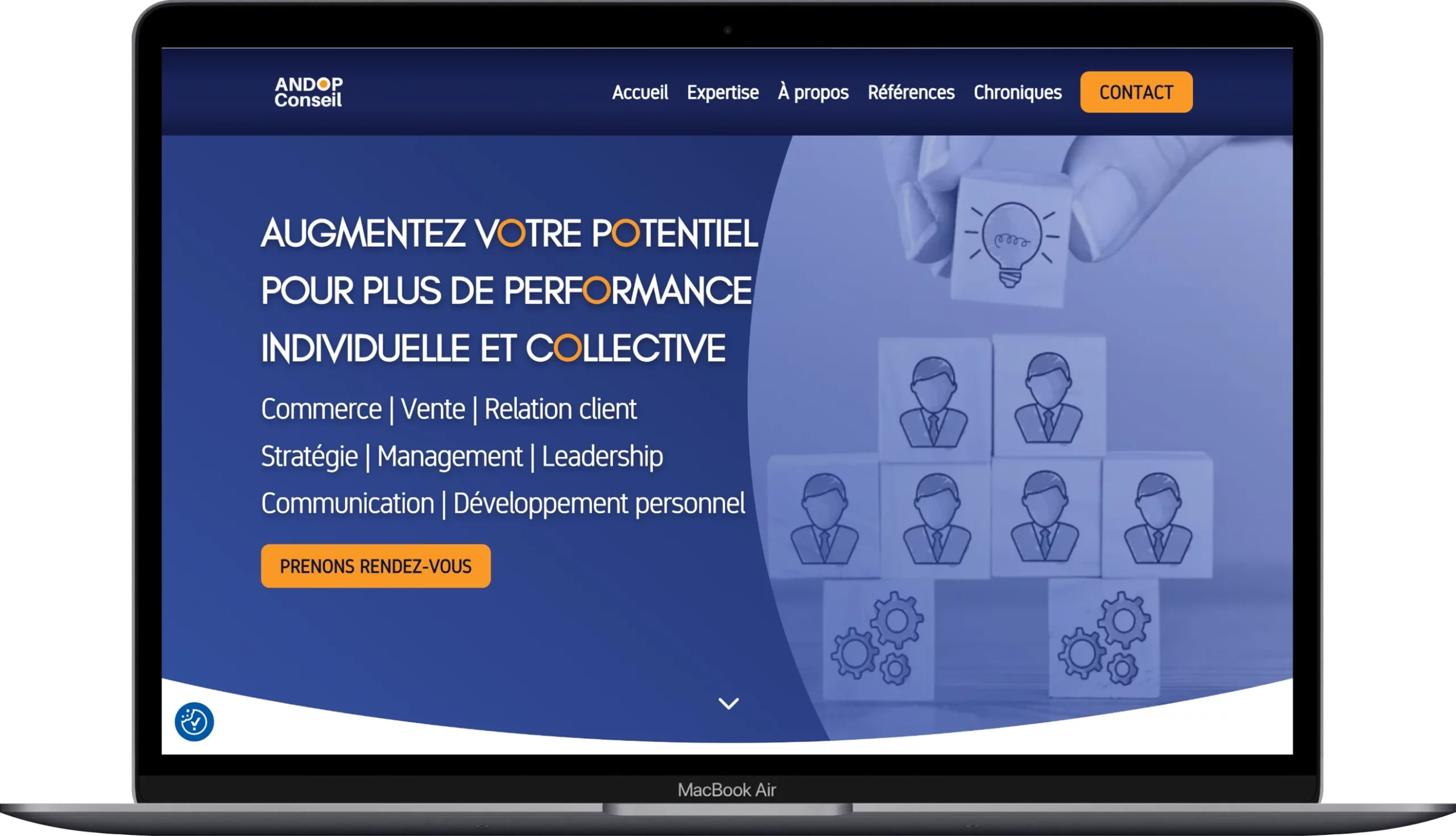 Laetitia Swiatek 2 refonte de site web à Rennes - ANDOP Conseil