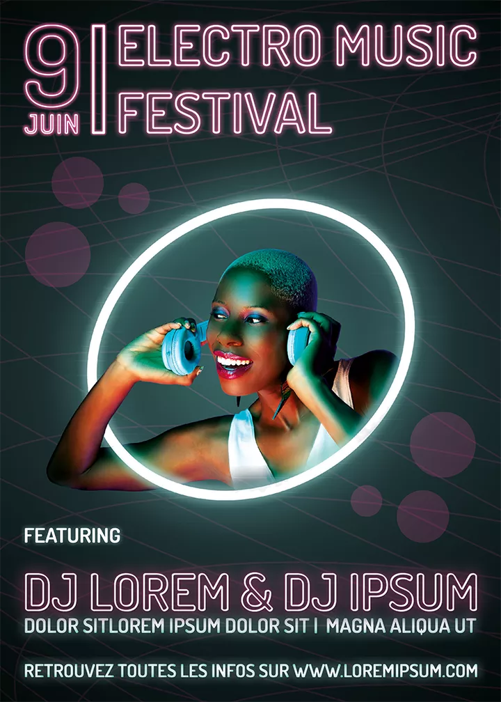 laetitia swiatek affiche festival electro rvb